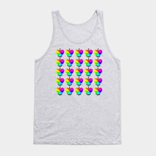 I Love Paris Wallart Pattern Tank Top